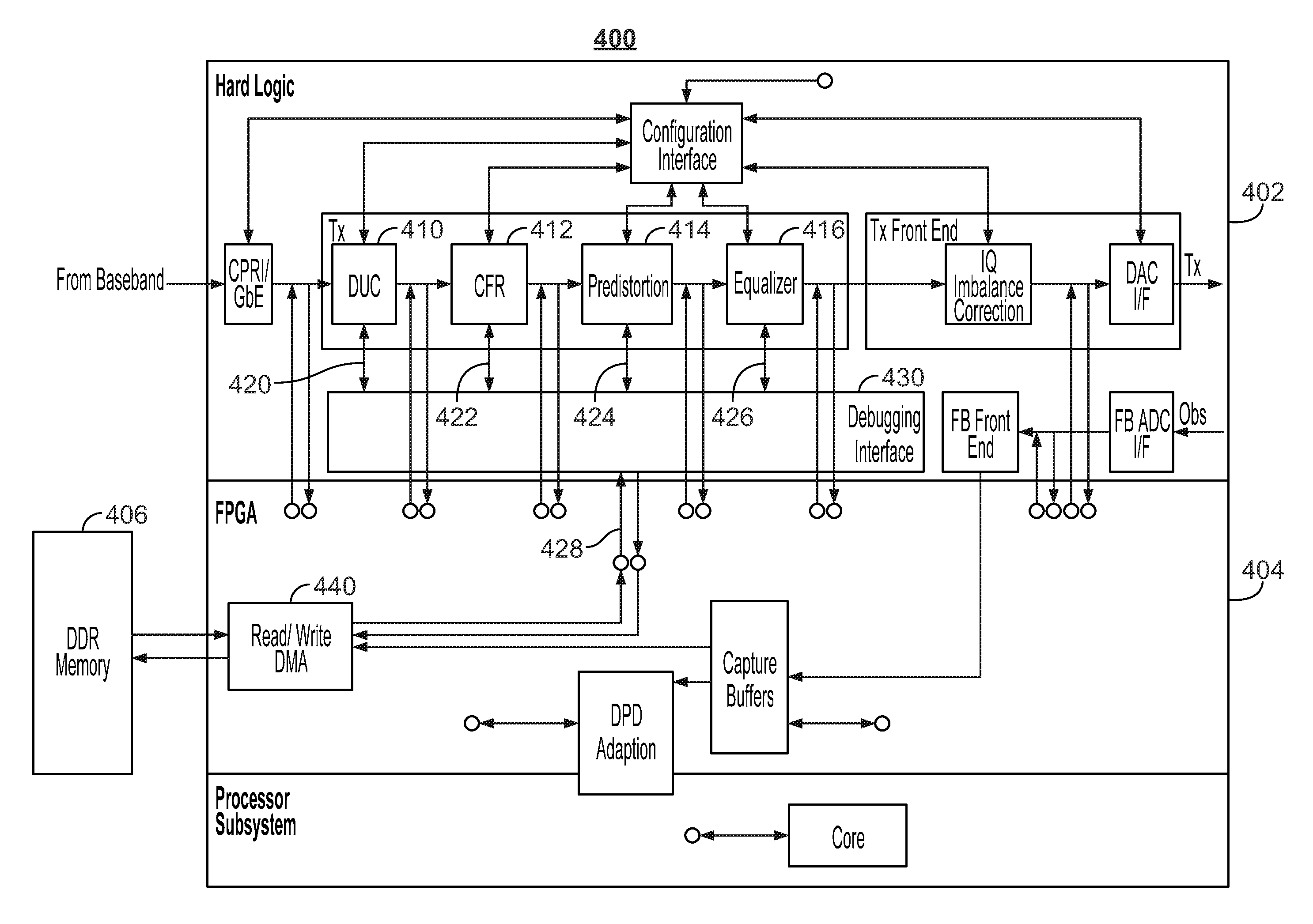 Systems and methods for interfacing between hard logic and soft logic in a hybrid integrated device