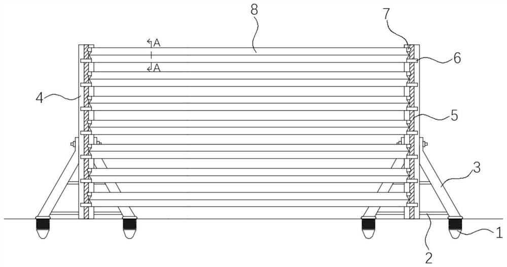 A kind of flame retardant isolation frame used for forest flying fire prevention