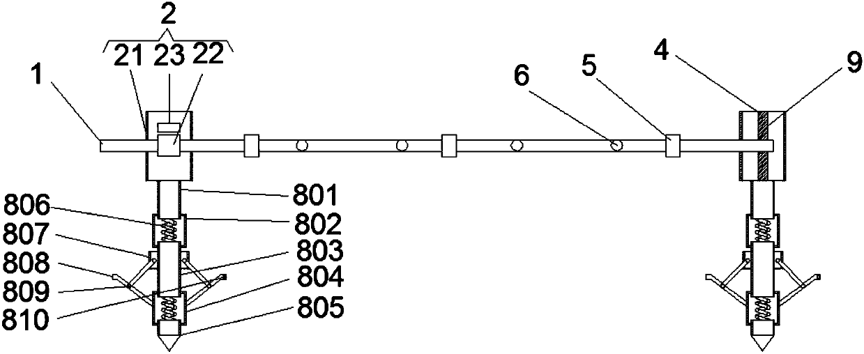 Timing watering device for tree planting