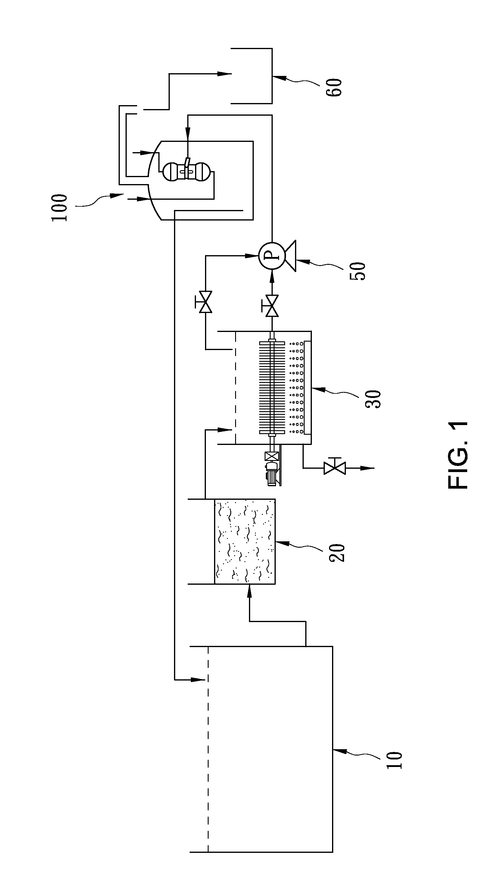 Liquid bubble separator of circulating water system