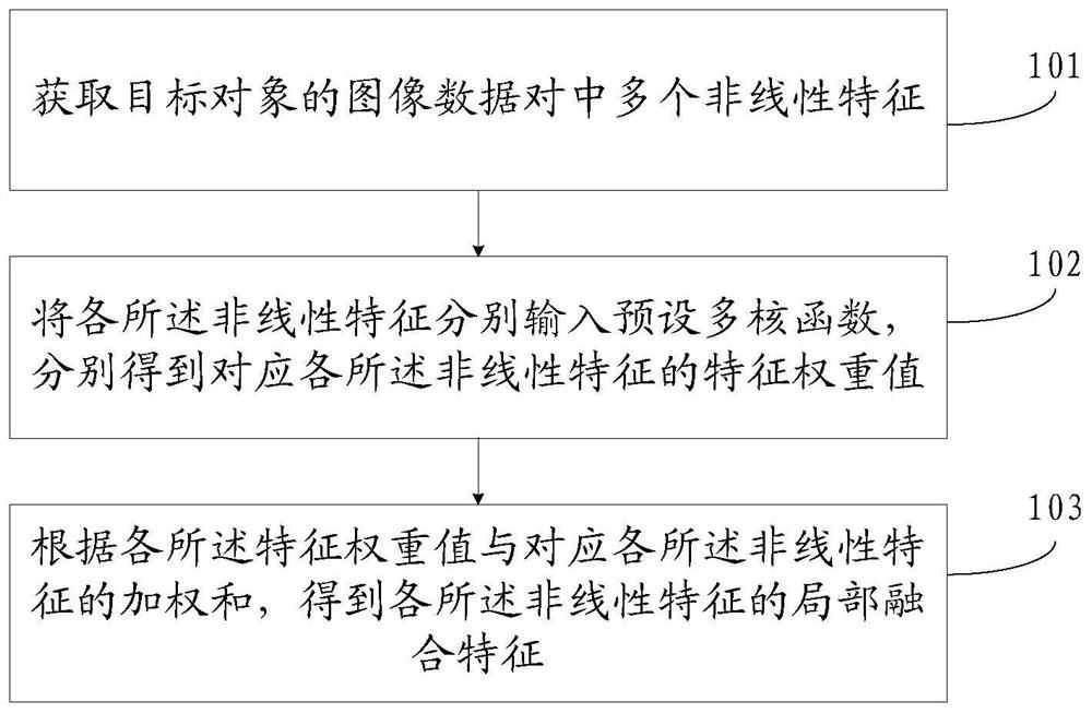 Multi-feature fusion method, device, electronic equipment and storage medium