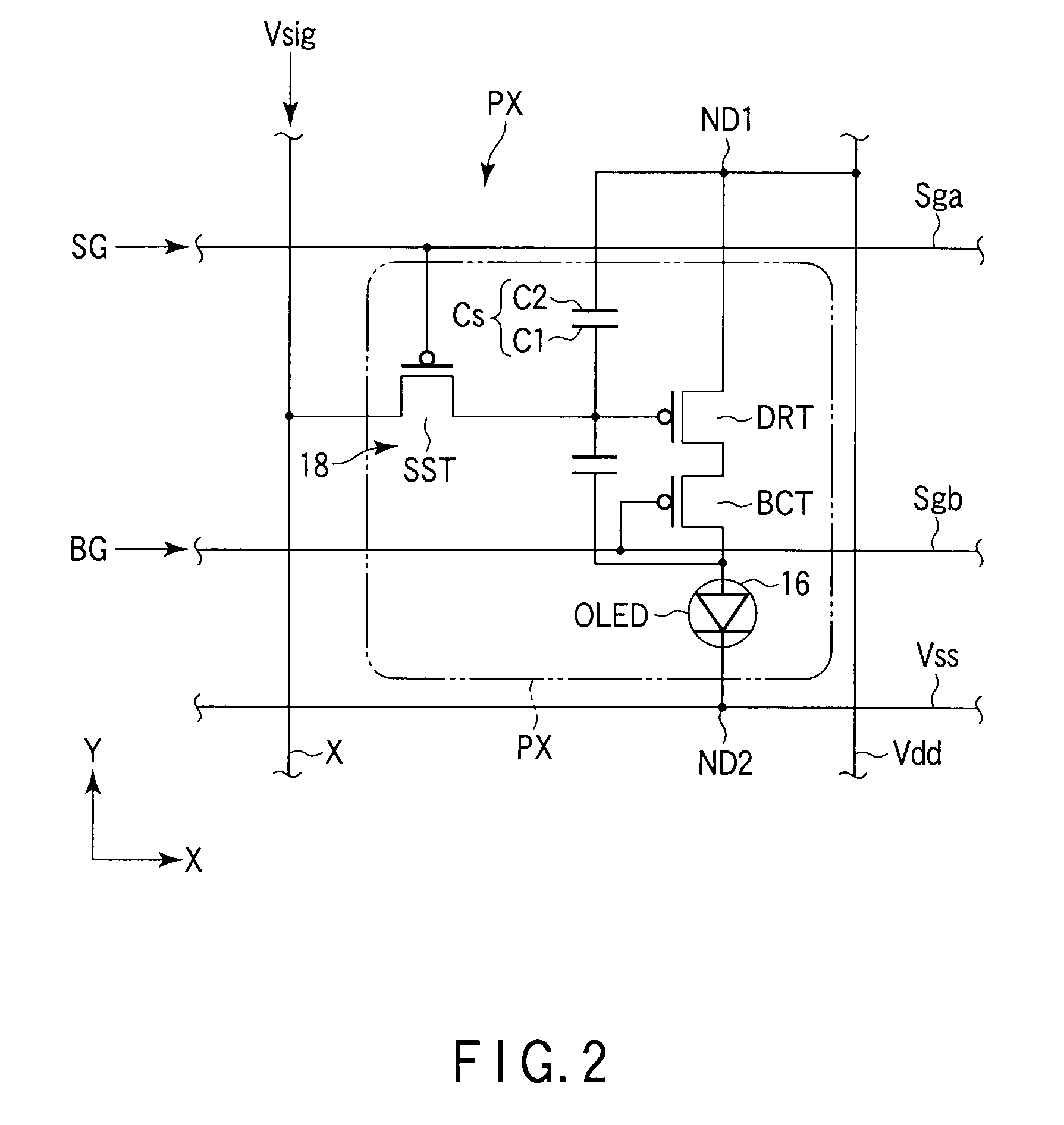 Active matrix display