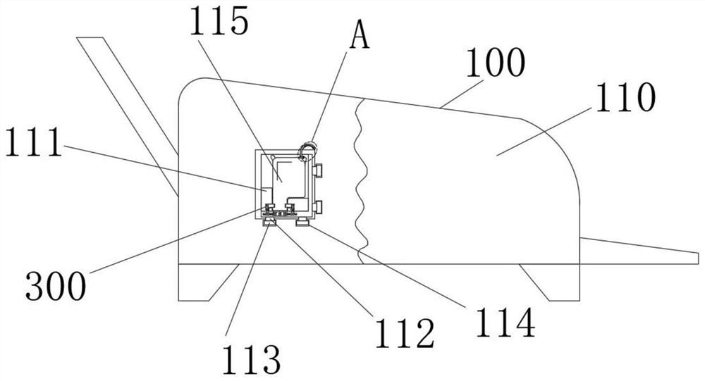 Ink box containing plate with self-locking fixing mechanism for printing equipment