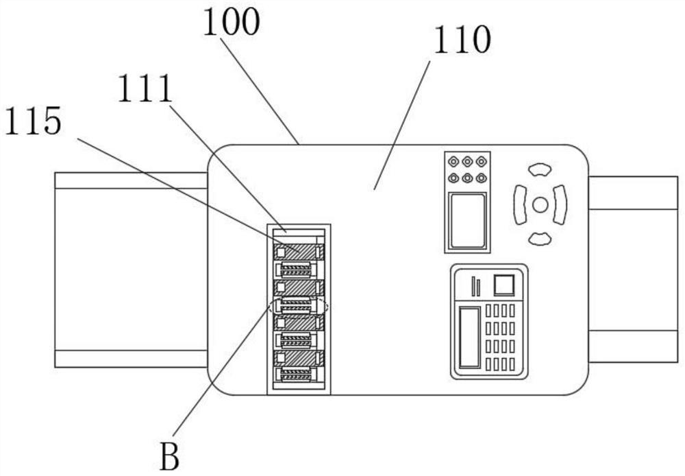 Ink box containing plate with self-locking fixing mechanism for printing equipment