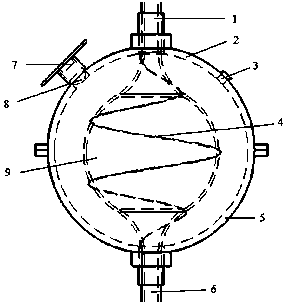 Gas detecting device based on multiple reflection of integrating sphere