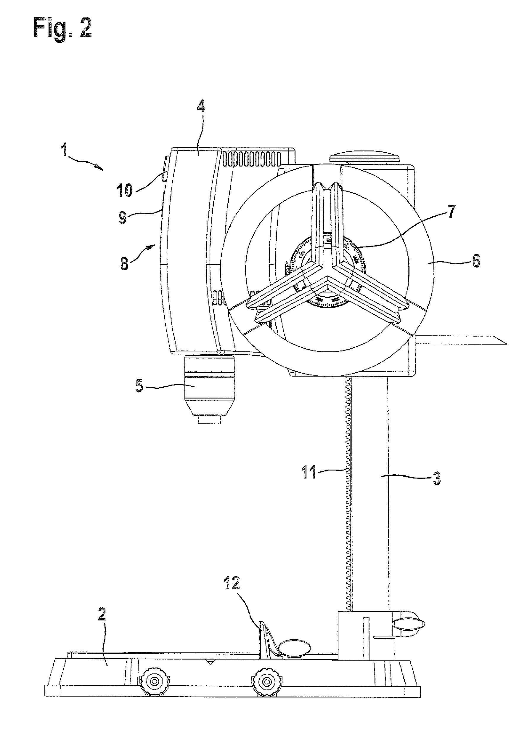 Stationary power drill