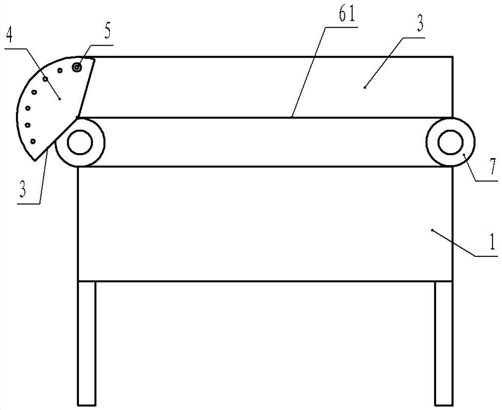 Tea strip tidying machine