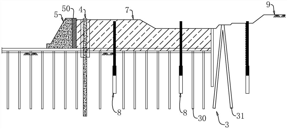 Obstacle removing construction method for invasion of confined water dock into foundation pit area