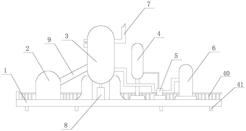 A centrifugal device for the production of modified polyamide resin