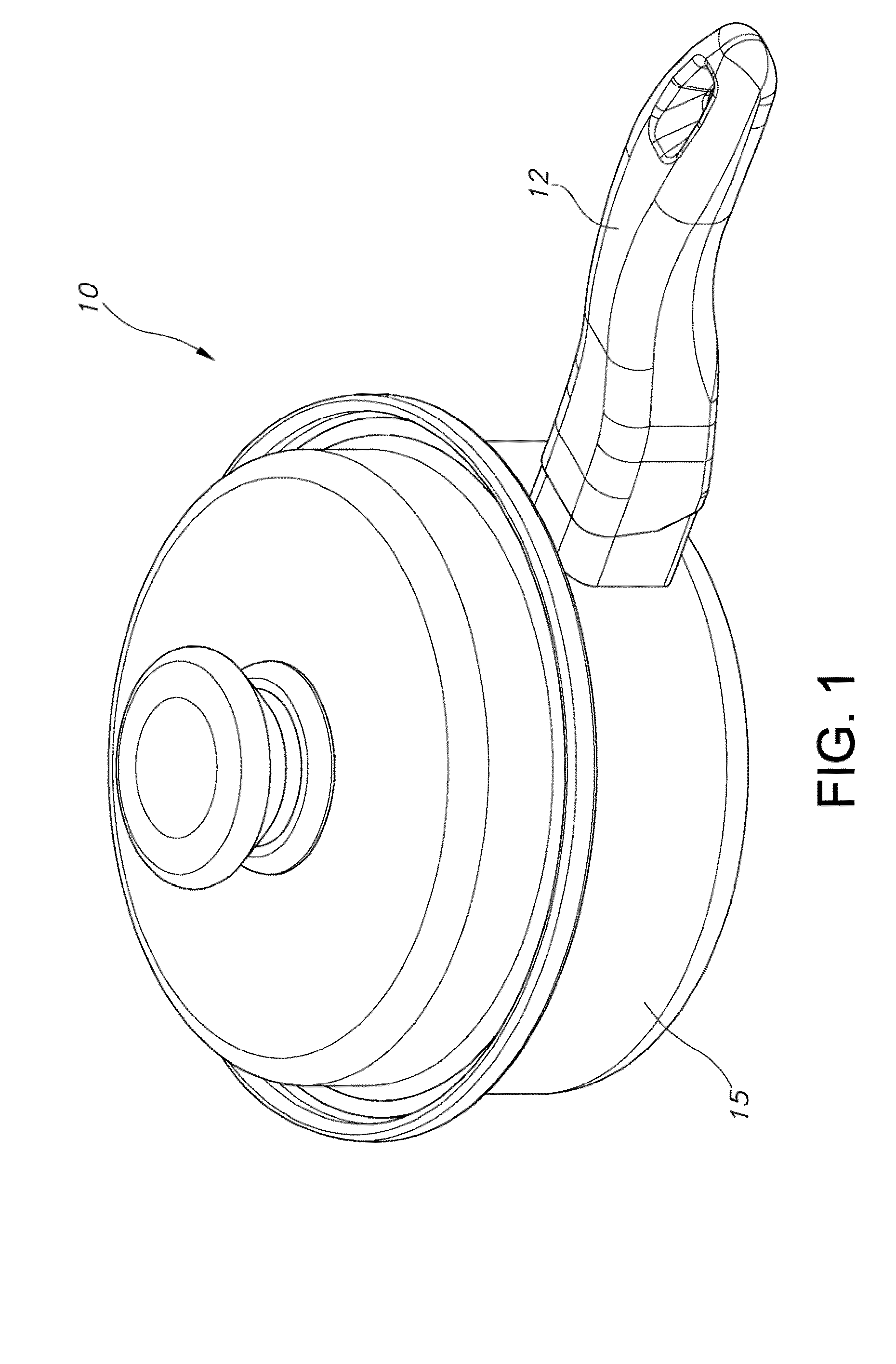 Cookware handle with metal insert and overmold