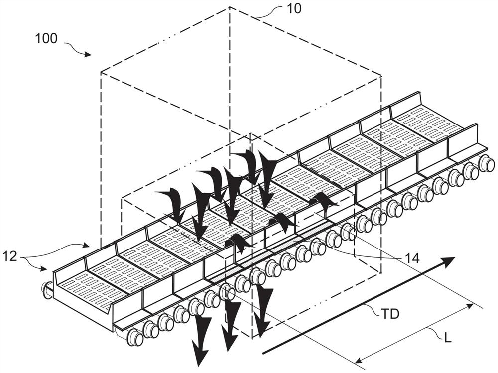 Sealing system for machine for thermal treatment of bulk material