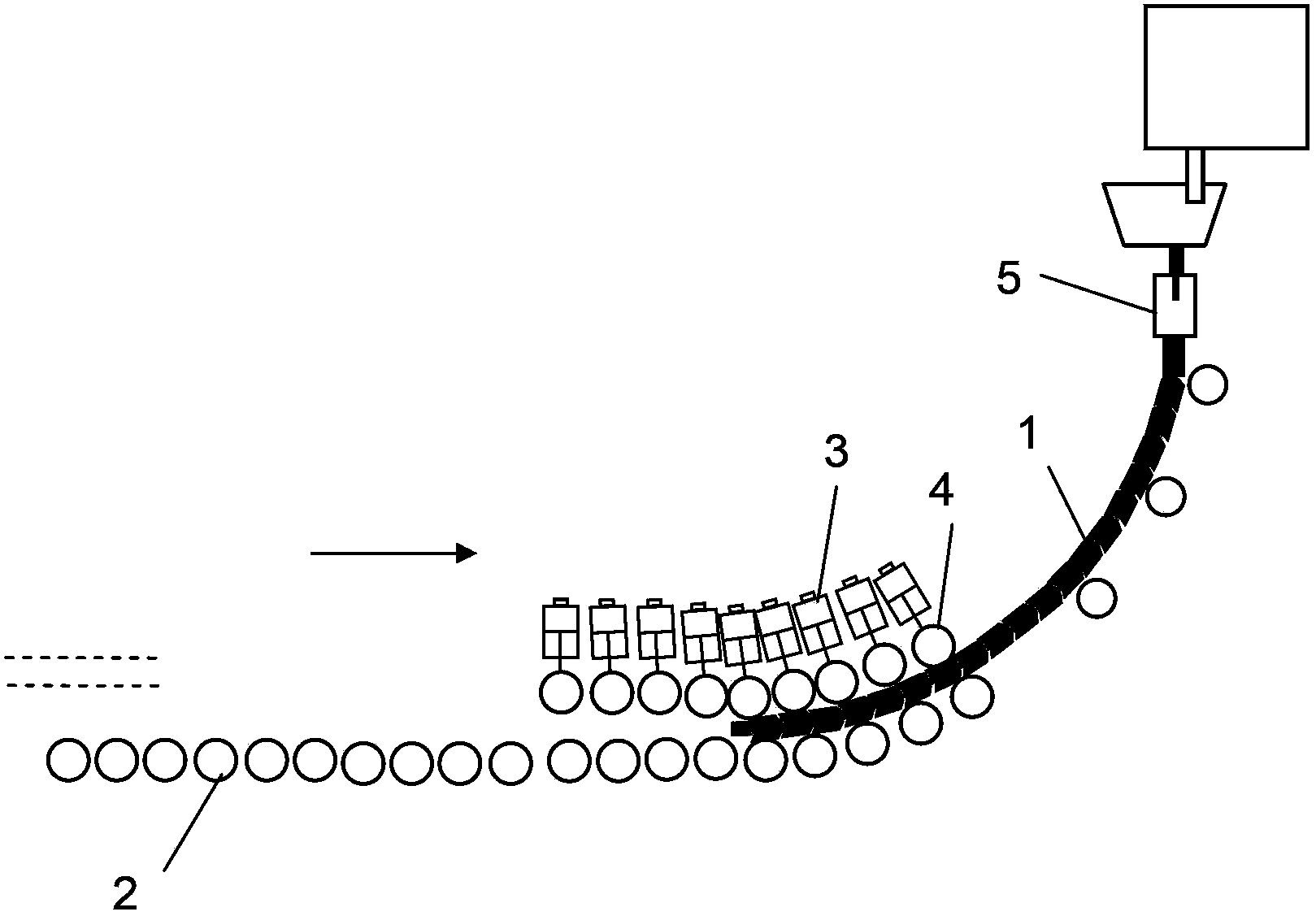 Control method for keeping insertion position of dummy bar