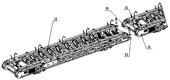 Stepping type walking platform