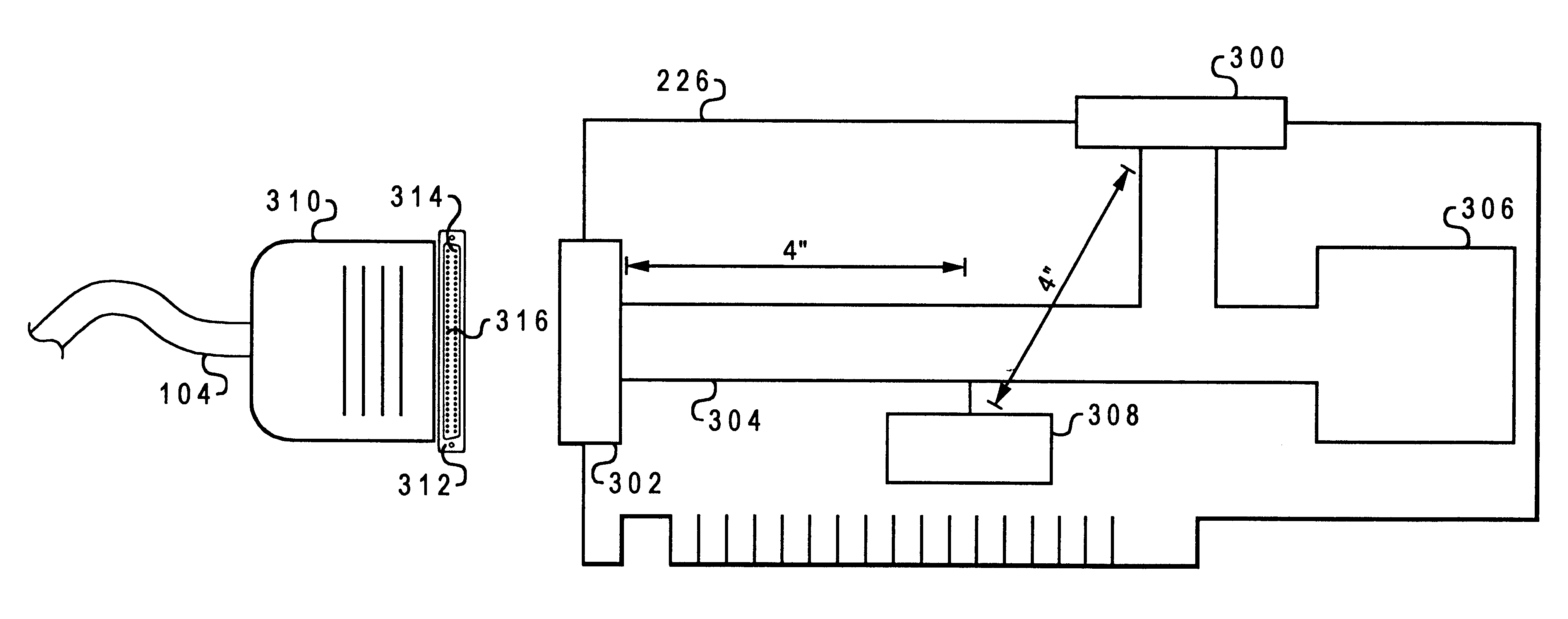 Separable in-line automatic terminator for use with a data processing system bus