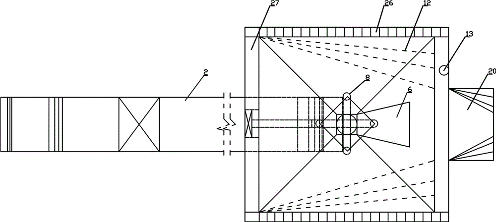 Excavation mobile dust removal device