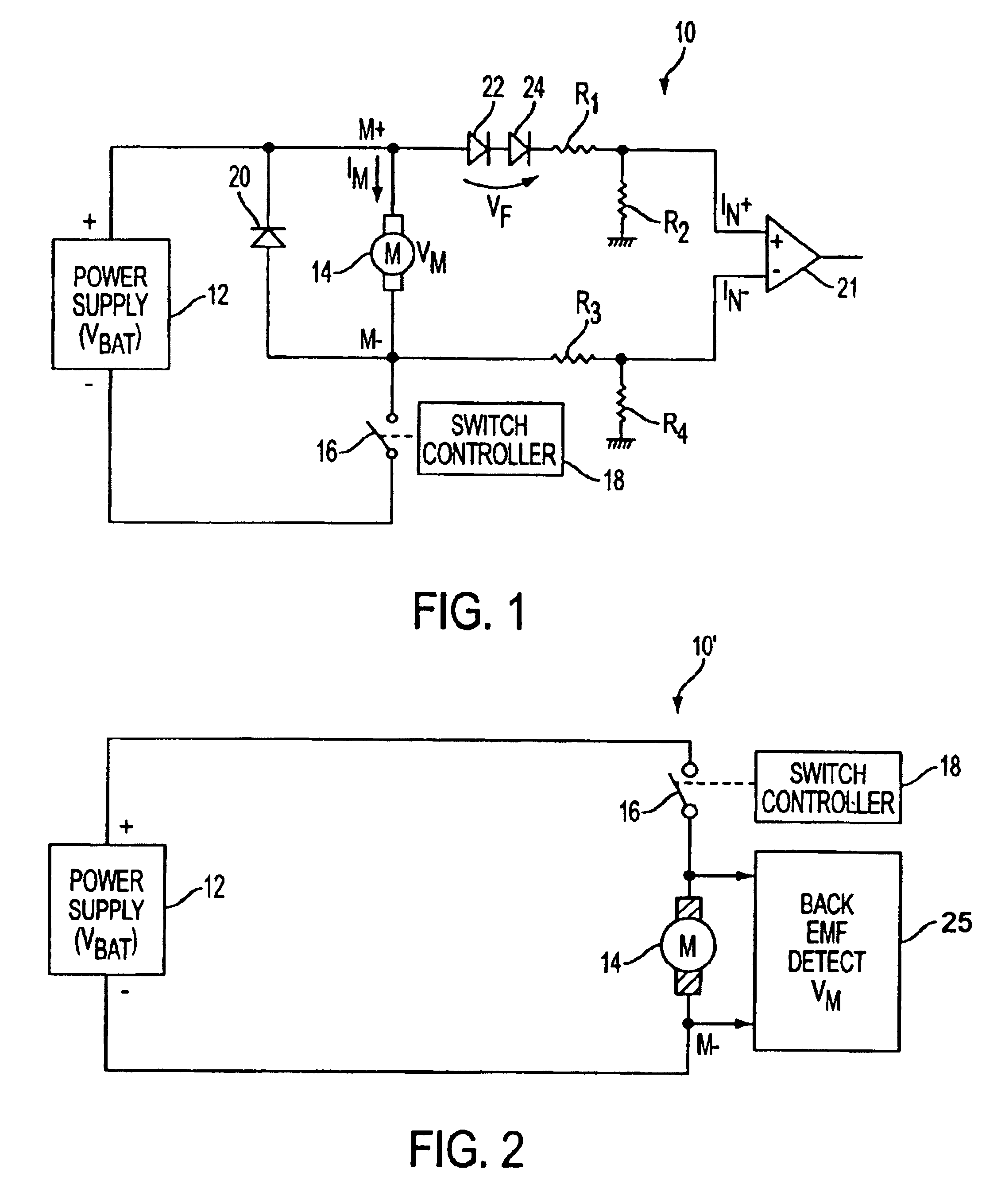 Stall protection based on back EMF detection