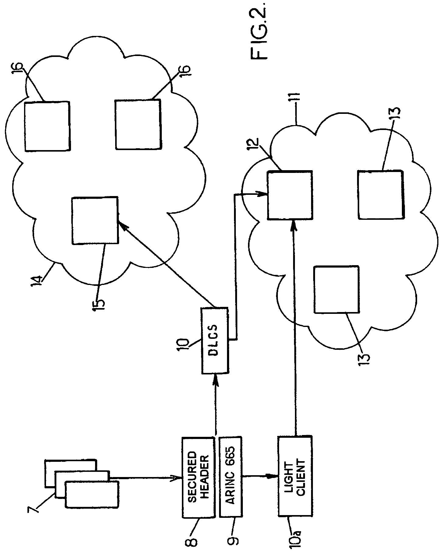 Method of loading files from a client to a target server and device for implementing the method