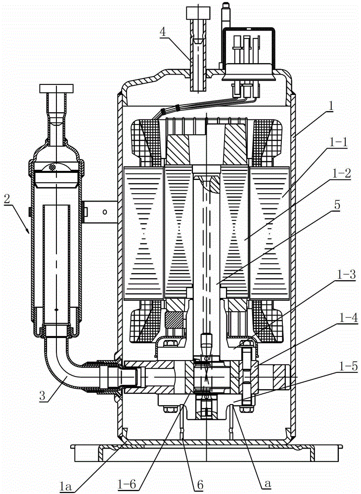 Compressor with compression pump body support member