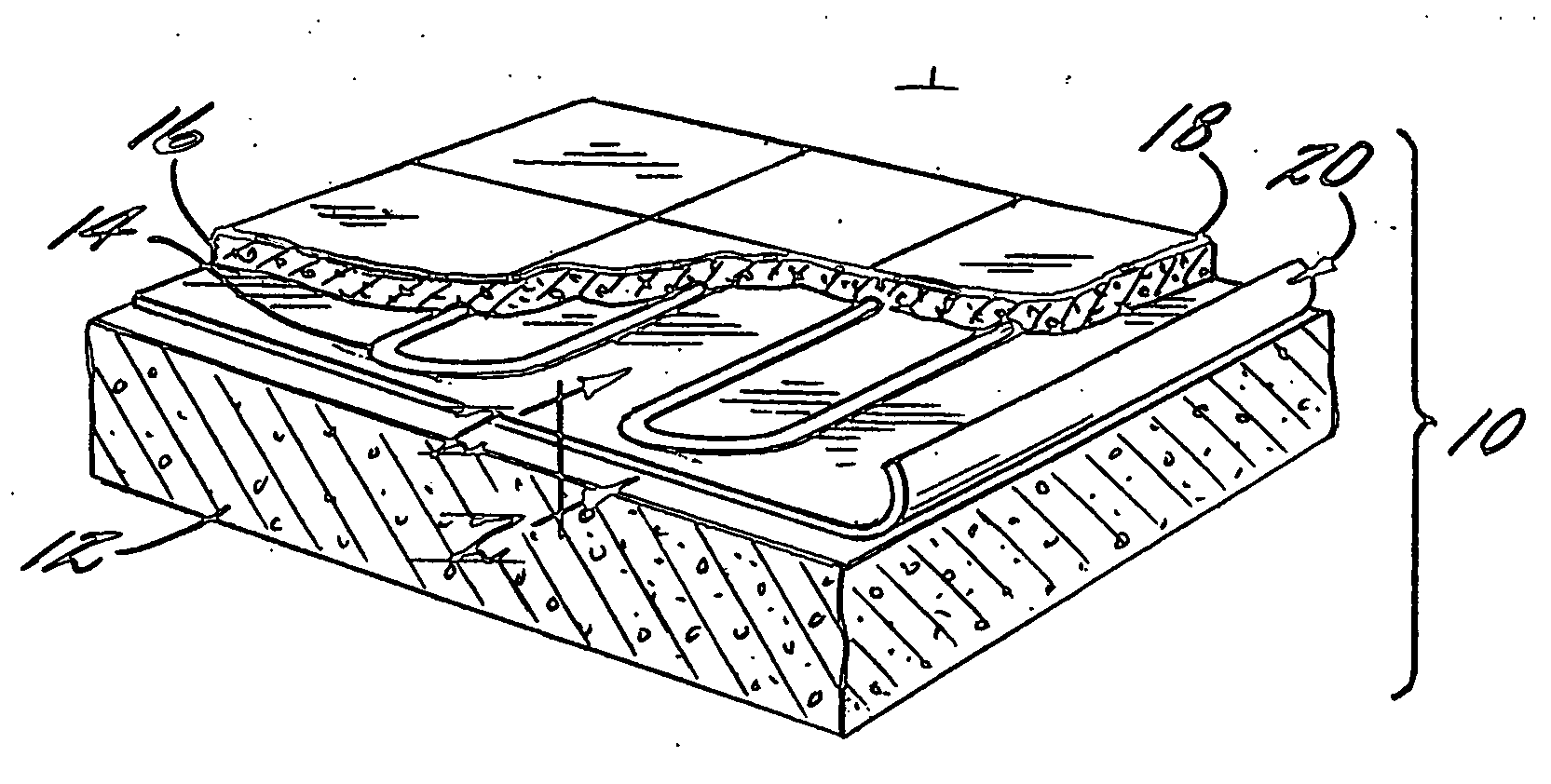 Method of installing a radiant density floor heating system