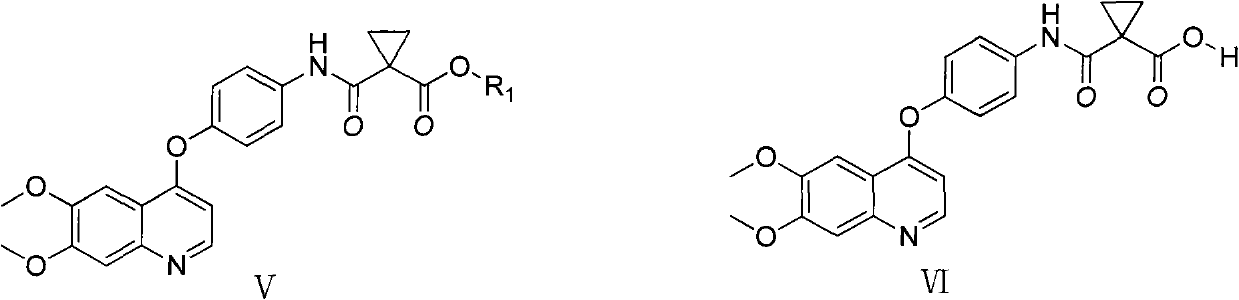 Preparation method for tyrosine kinase inhibitor and midbody thereof