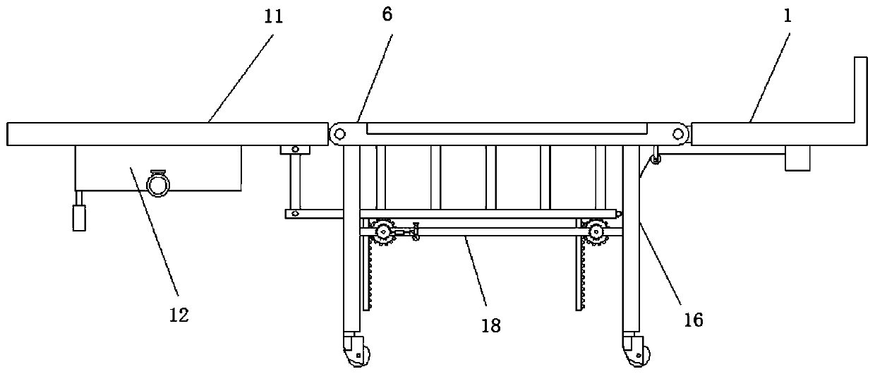 Turning-over wheelchair nursing bed