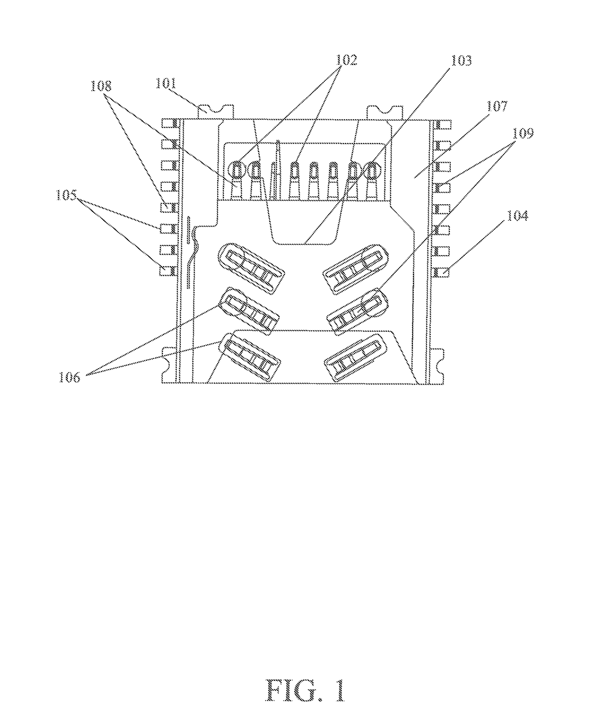 Tf card connector which is capable of installing nano-sim card and mobile phone thereof