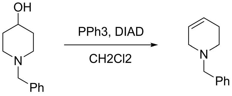 A method for preparing n-substituted-1,2,3,6-tetrahydropyridine