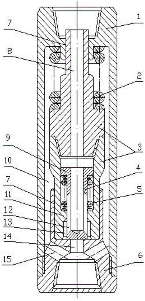 Core valve energy storing type hydraulic down-the-hole hammer