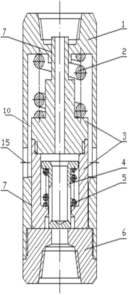 Core valve energy storing type hydraulic down-the-hole hammer