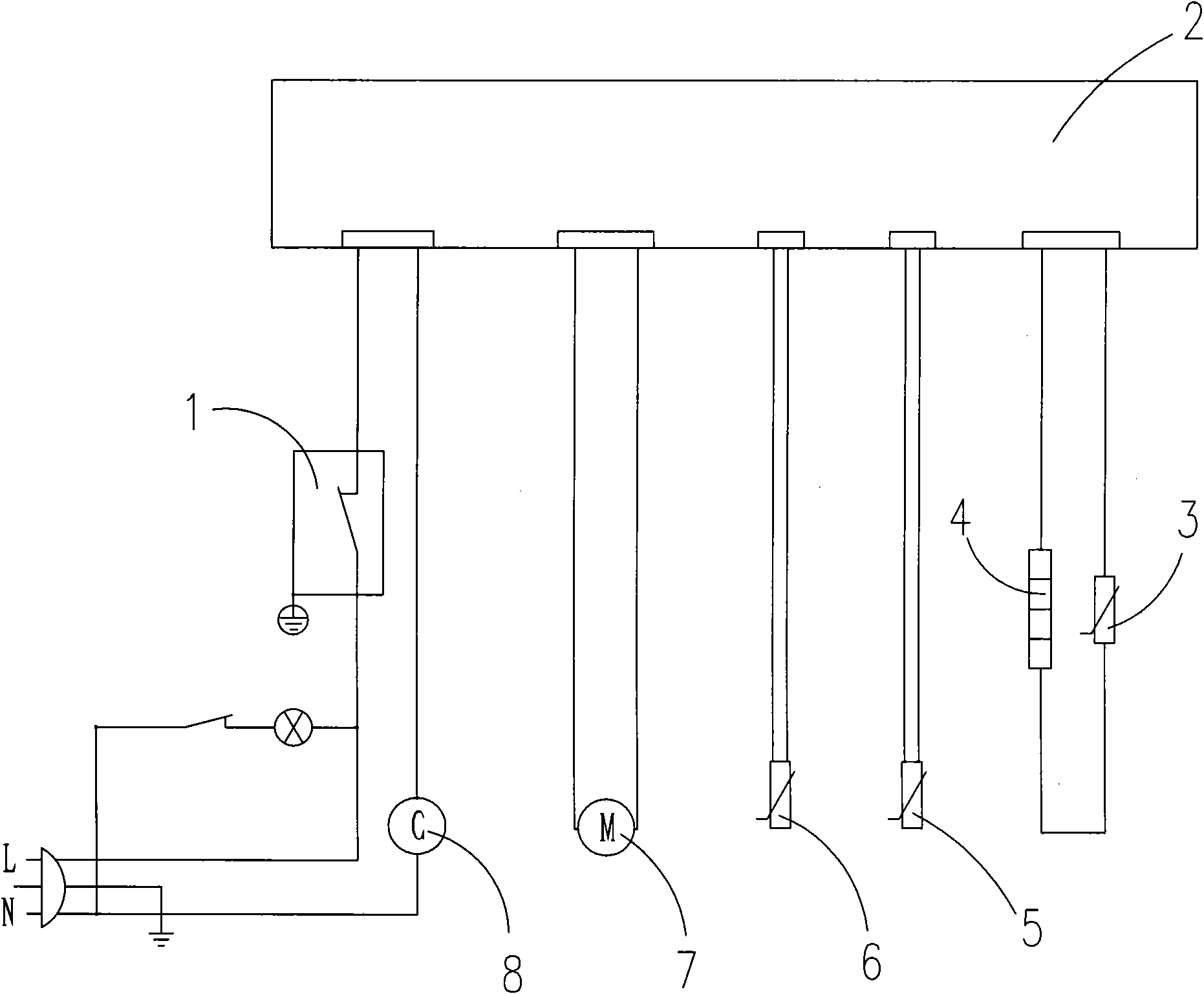 Electronic defrosting system having refrigerating chamber stopping function