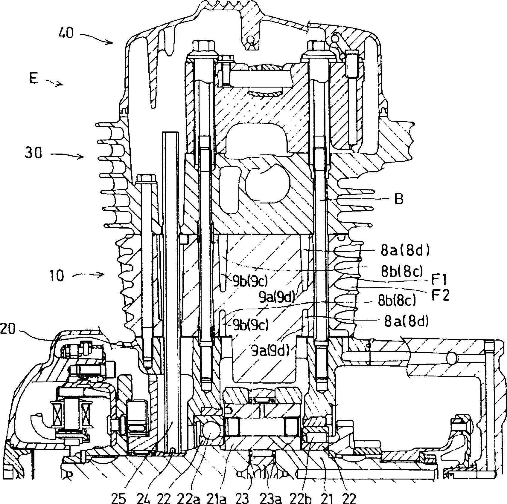 Valve device with cylinder stop mechanism of ic engine