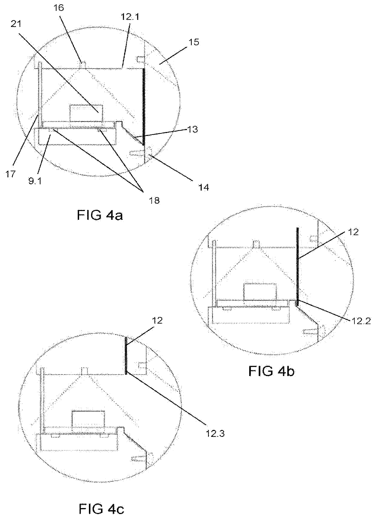 Self-Service Parcel Terminal with Optimized Shelving Arrangement