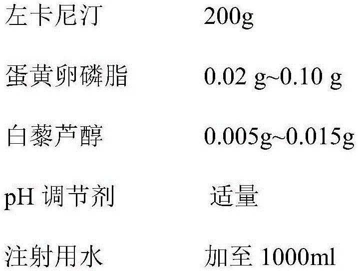 Levocarnitine composition and preparation method thereof