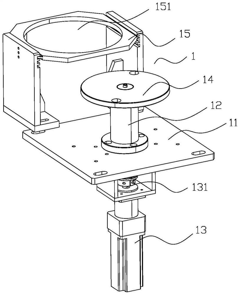 Cross-flow fan blade assembling device and cross-flow fan blade assembling method