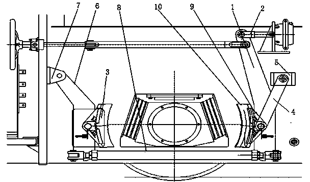 Metal mine underground electric locomotive braking device