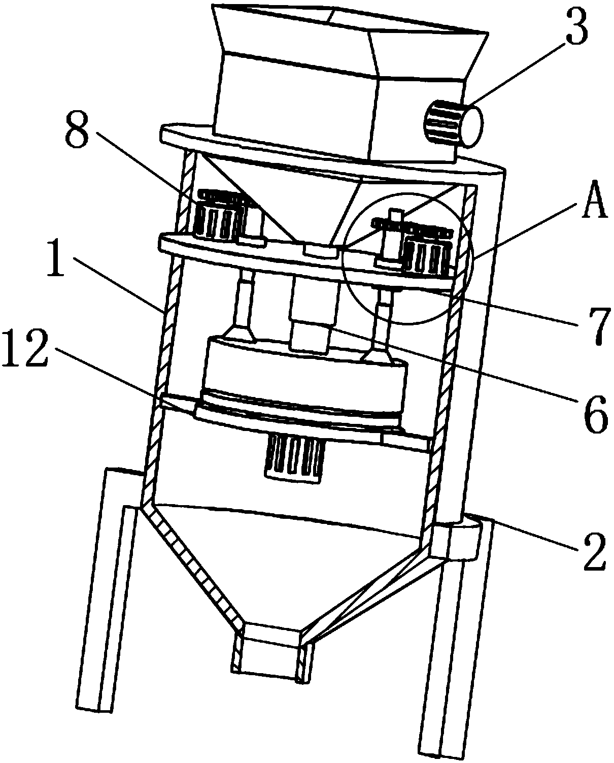 Chinese herbal medicine crushing apparatus