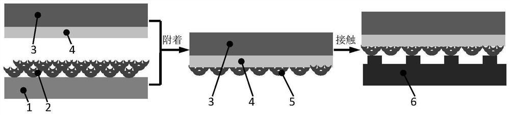 Liquid film transfer printing method of surface microstructure