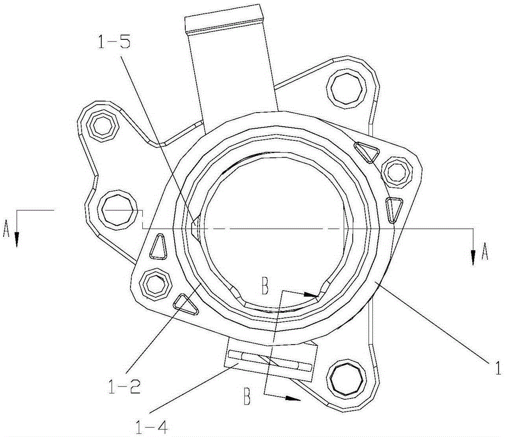 Mounting assembly of thermostat for gasoline engine