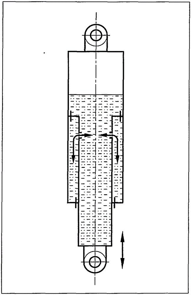 Hydro-pneumatic suspension cylinder with controllable stroke