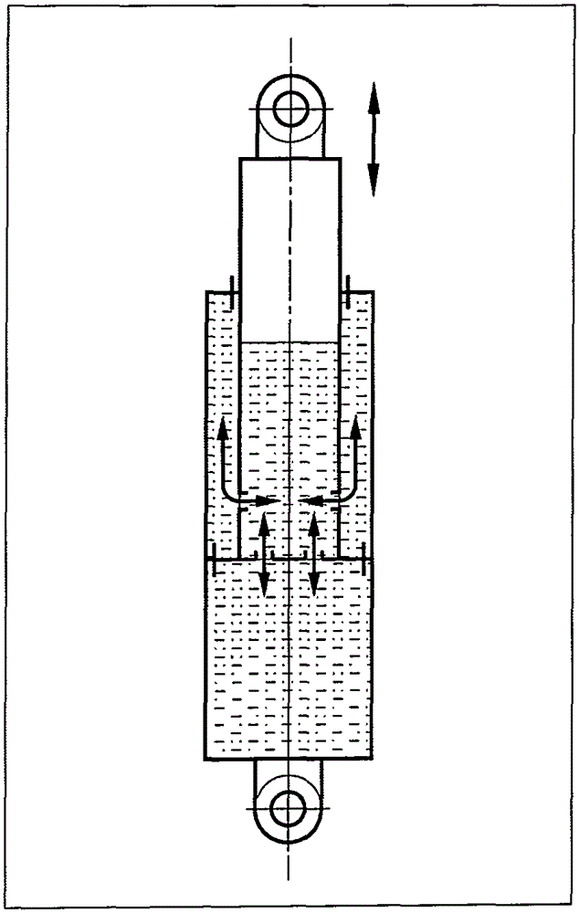 Hydro-pneumatic suspension cylinder with controllable stroke