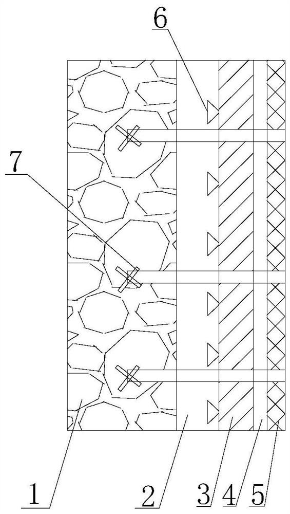 Light, fireproof and low-heat-conducting-property integrated disassembly-free composite heat preservation formwork and preparation process thereof