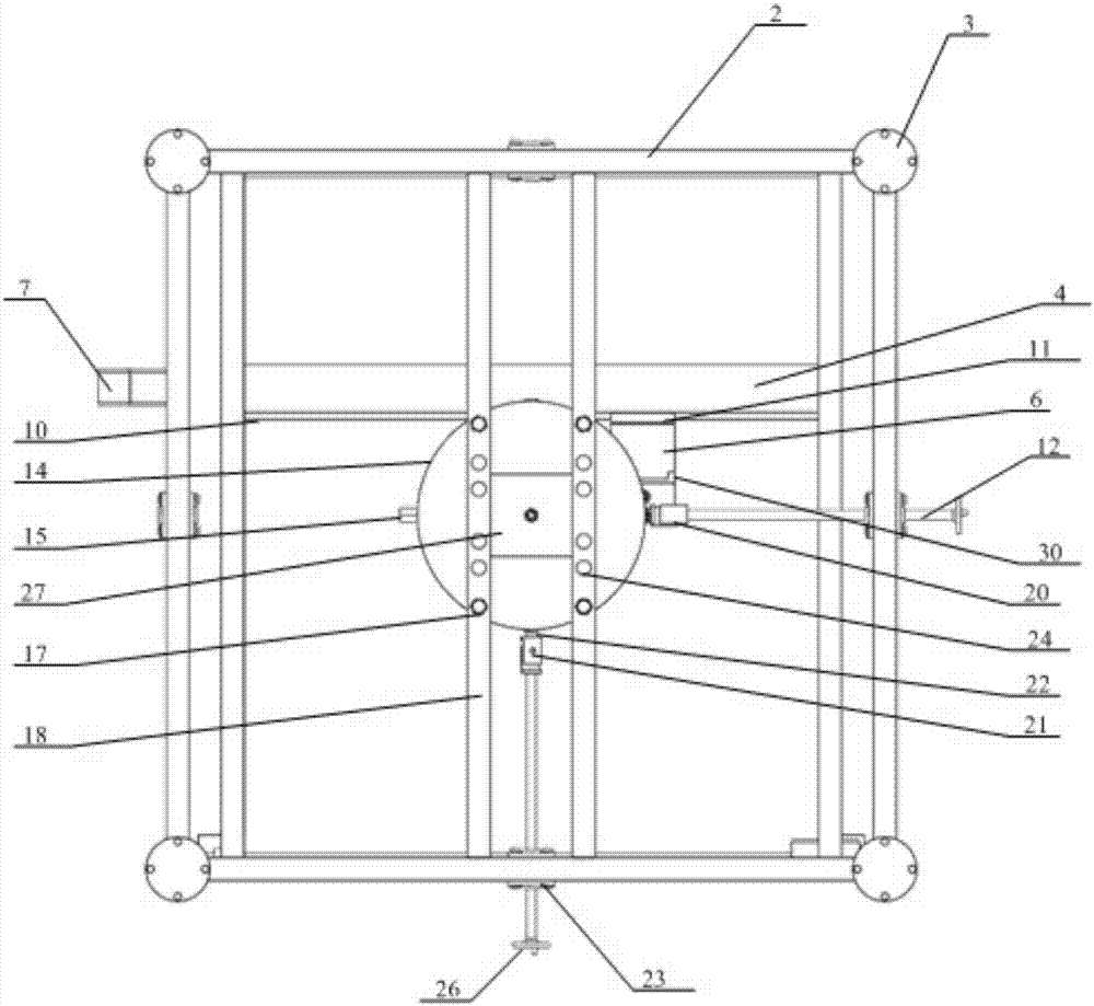 Three-dimensional measuring device for suspension characteristics of high-temperature superconducting magnetic suspension bearing