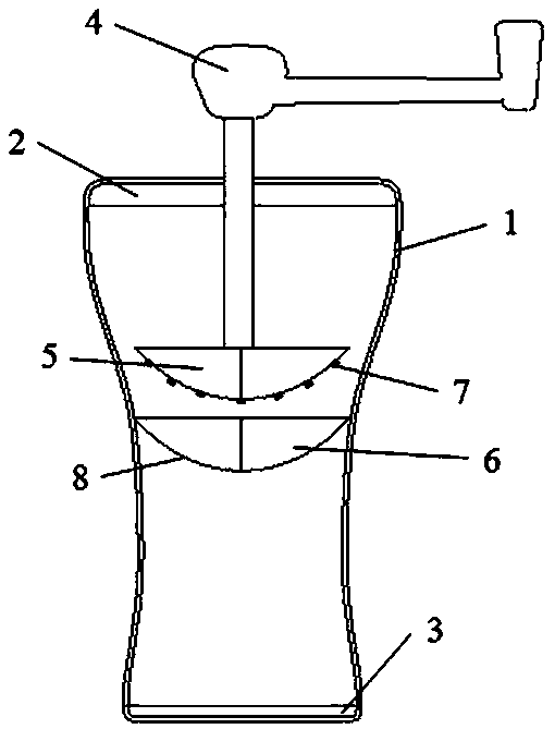 Infant supplementary food grinding machine