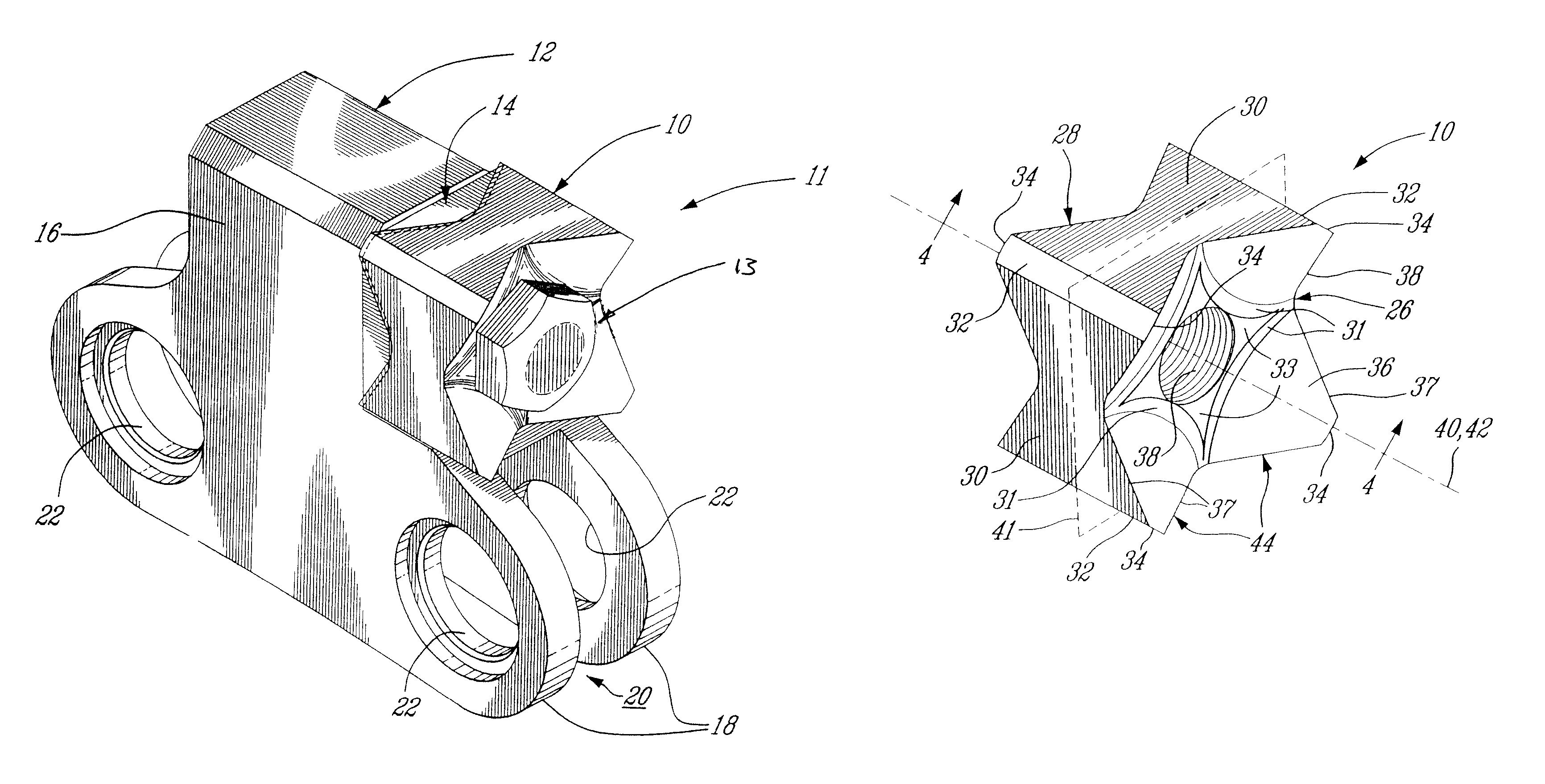 Reversible saw tooth