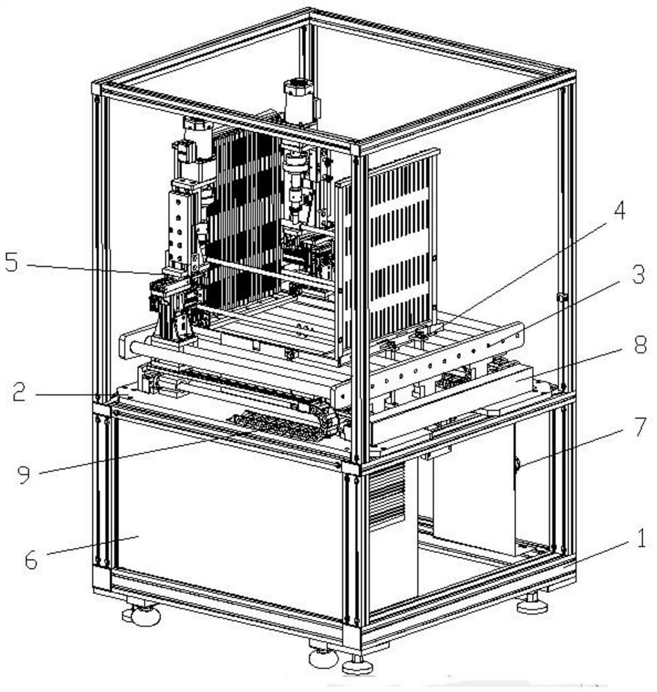 Automatic width adjusting machine for circuit board insertion frame