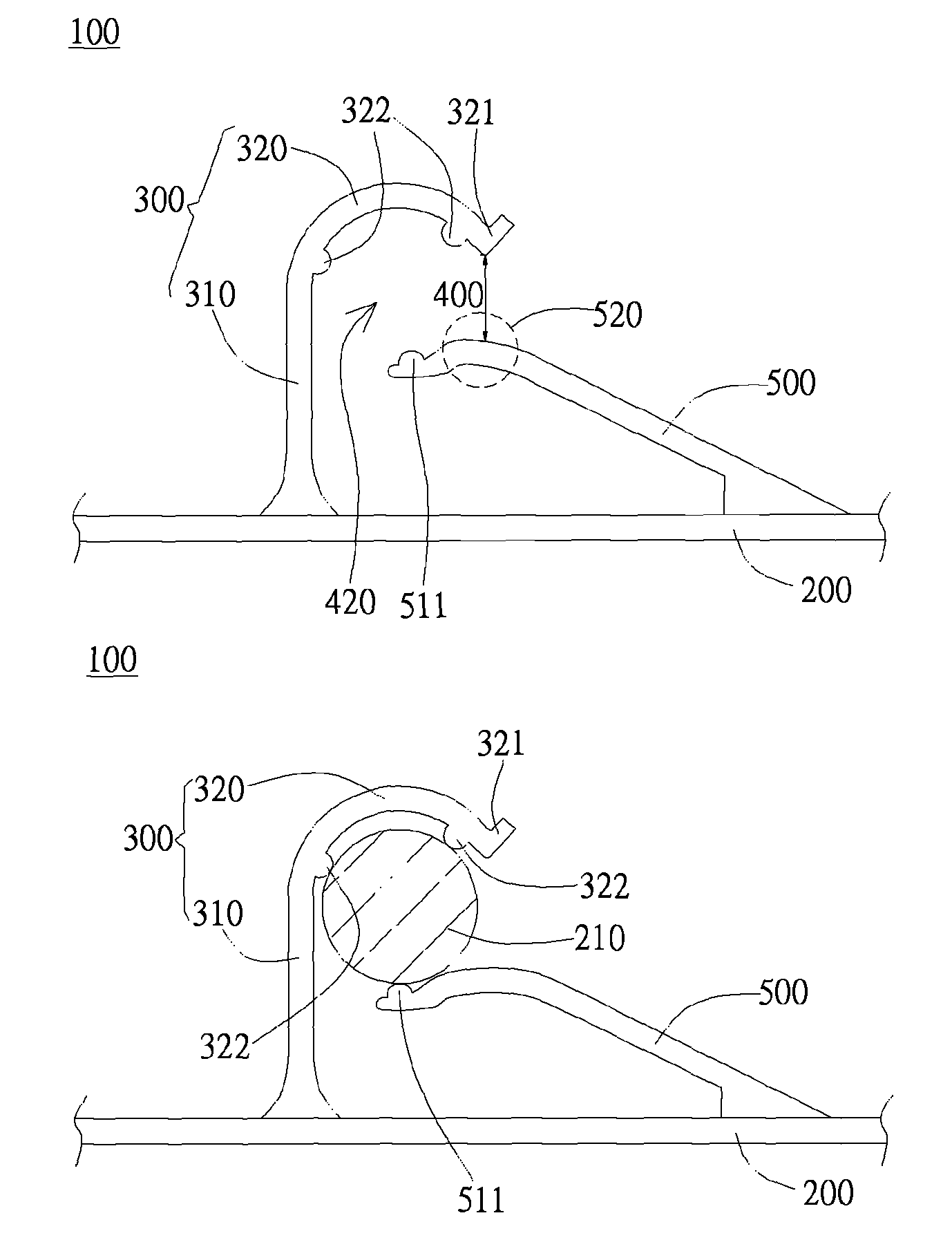 Lamp positioning device and the backlight module using the same