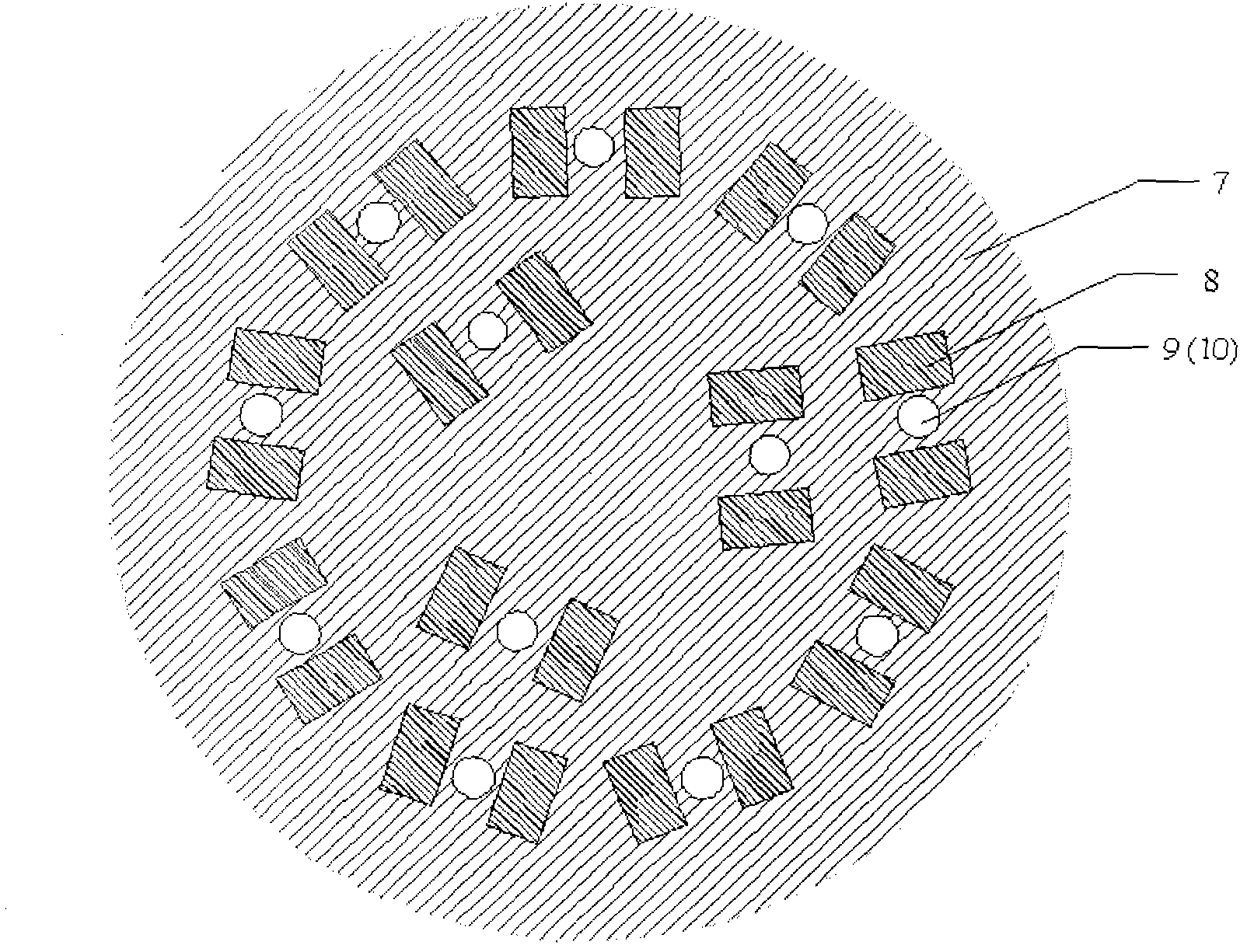 Packaging structure of light source of high power LED