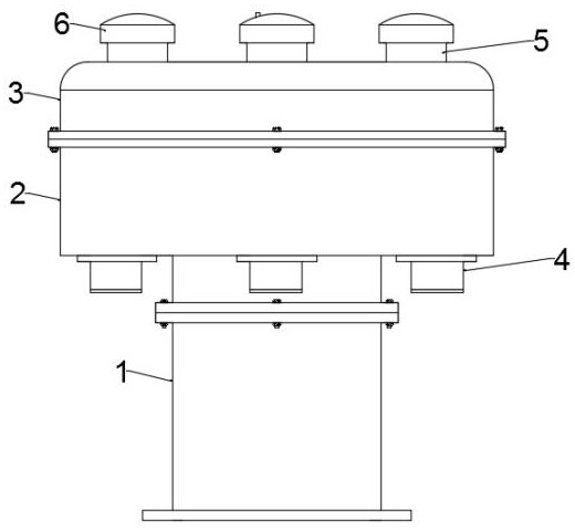 Muffling detachable ventilator for ship