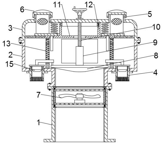 Muffling detachable ventilator for ship