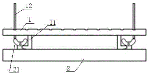 A front-detachable structure of an LED module